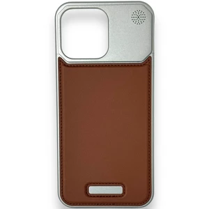 قاب مگ سیف آلومینیوم چرمی آیفون 15 پرومکس M03