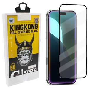 گلس تمام پوشش گوشی آیفون 15 پرومکس موکوسون KINGKONG