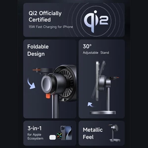 هولدر شارژر وایرلس مگ سیف سه کاره مک دودو