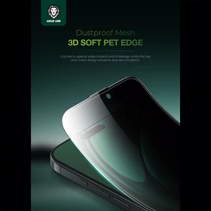 گلس پرایوسی ایربگ‌دار آیفون 16 و آیفون 15 سه‌بعدی گرین‌لاین