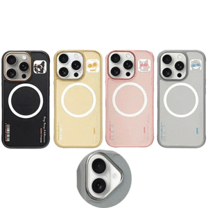 قاب محافظ گوشی آیفون 16 با طرح حیوانات نیمی