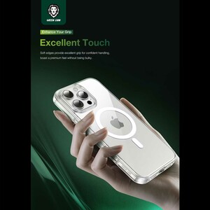 گارد شفاف مگ‌سیف آیفون 16 گرین لاین