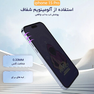 خرید گلس پرایوسی گوشی آیفون 15 پرو میتوبل
