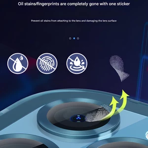 محافظ لنز دوربین رینگی ضدانعکاس نور آیفون 14 پرو و آیفون 14 پرومکس