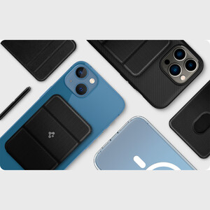 خرید کیف هوشمند تاشو مغناطیسی با اسلات کارت اسپیگن