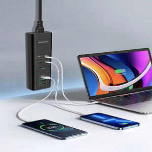 هاب شارژ یو اس بی تایپ سی چند پورت پورودو