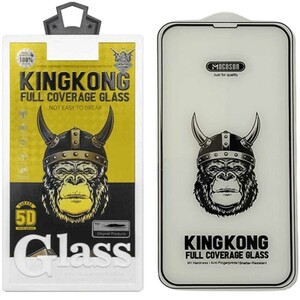 گلس شیشه‌ای تمام پوشش گوشی آیفون 14 پرو موکوسون KINGKONG