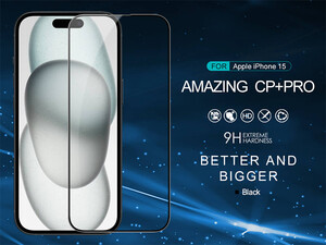 محافظ صفحه نمایش شیشه ای نیلکین Nillkin Apple iphone 15 CP+Pro tempered glass