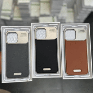 خرید کاور مگ سیف آلومینیوم چرمی آیفون 13 پرومکس