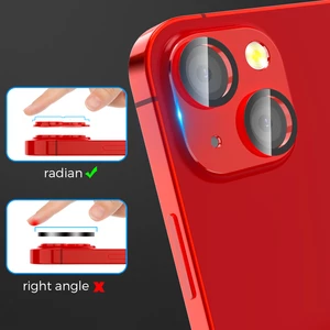 گلس فریم آلومینیومی لنز دوربین گوشی آیفون 13 و آیفون 13 مینی آها استایل