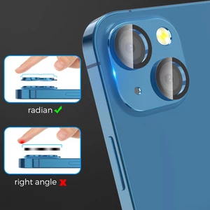 گلس فریم آلومینیومی لنز دوربین گوشی آیفون 13 و آیفون 13 مینی آها استایل