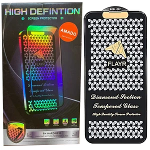 خرید گلس تمام صفحه آیفون 11 پرومکس و آیفون ایکس‌اس مکس آمادو HIGH DEFINTION