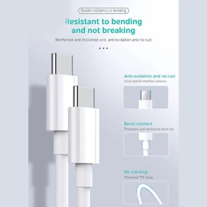 کیفیت کابل شارژ مغناطیسی مک بوک تایپ سی 100 وات دو متری کوتتسی 16001-CC