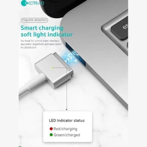 فروش کیفیت کابل شارژ مغناطیسی مک بوک تایپ سی 100 وات دو متری کوتتسی