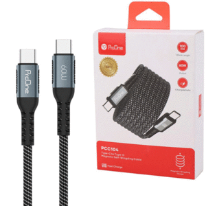 کابل شارژ سریع دو سر تایپ سی 60 وات پرووان PCC104