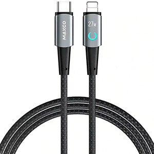 کابل تایپ‌سی به لایتنینگ 27 وات 1.2 متری مکس‌کو MS07CL