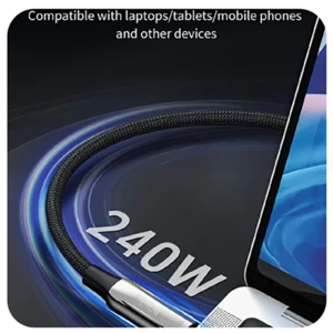 خرید کابل شارژ سریع تایپ سی به تایپ سی 2 متری 240 وات مومکس