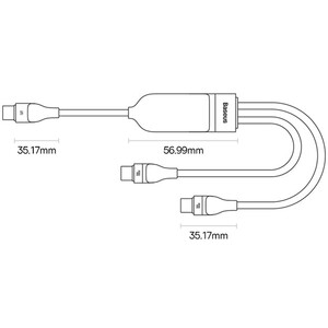 کابل چند سر 100 وات 1.5 متری بیسوس