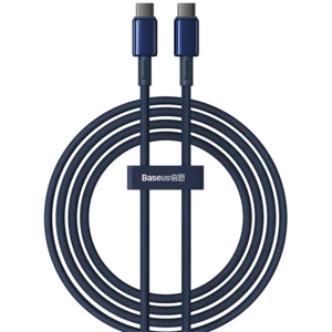 کیفیت کابل دو سر تایپ سی فست شارژ 1 متری 100 وات بیسوس