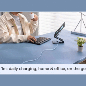 خرید کابل فست شارژ یو اس بی به لایتنینگ 2.4 آمپر یک متری بیسوس