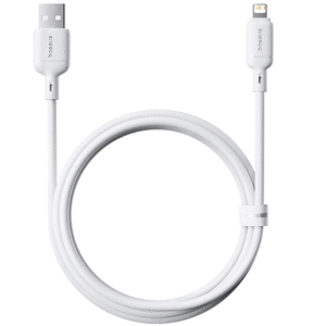 کابل یو اس بی به لایتنینگ سفید بیسوس