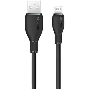 کابل شارژ سریع یو‌اس‌بی به لایتنینگ 2.4 آمپر 12 وات 1.2 متری بیسوس