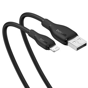 کابل شارژ سریع یو‌اس‌بی به لایتنینگ 2.4 آمپر 12 وات 1.2 متری بیسوس