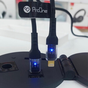 فروش کابل فست شارژ تایپ‌سی به لایتینگ یک متری پرووان