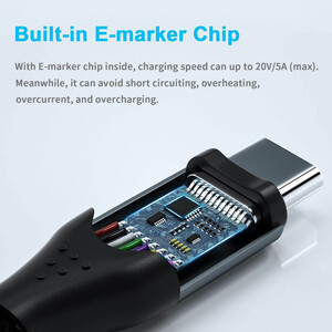 قیمت کابل فست شارژ تایپ‌سی به لایتینگ یک متری پرووان