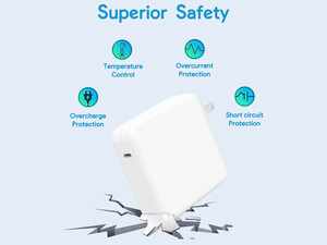 شارژر دیواری تایپ سی اصلی 61 وات اپل Apple 61W Type-C Power Adapter