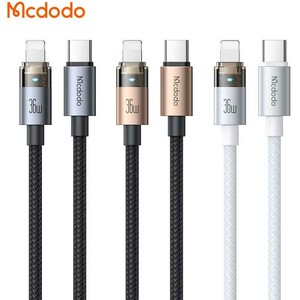 کابل شارژ سریع تایپ‌سی به لایتنینگ 36 وات 1.2 متری کارپلی مک‌دودو CA-694