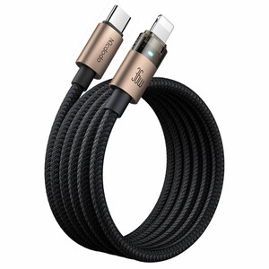 کابل شارژ سریع تایپ‌سی به لایتنینگ 36 وات 1.2 متری کارپلی مک‌دودو