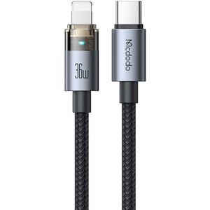 کابل شارژ سریع تایپ‌سی به لایتنینگ 36 وات 1.2 متری کارپلی مک‌دودو