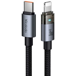 کابل شارژ سریع تایپ‌سی به لایتنینگ 36 وات 1.2 متری کارپلی مک‌دودو