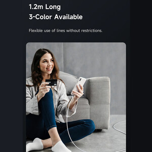 کابل شارژ سریع تایپ‌سی به لایتنینگ 36 وات 1.2 متری کارپلی مک‌دودو