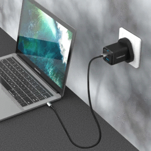 خرید شارژر دیواری  تایپ سی و یو اس بی پاورولوژی