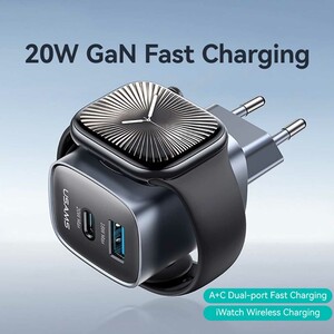 فروش شارژر دیواری تایپ‌سی 20 وات و یو‌اس‌بی 18 وات و شارژر اپل‌واچ یوسامز