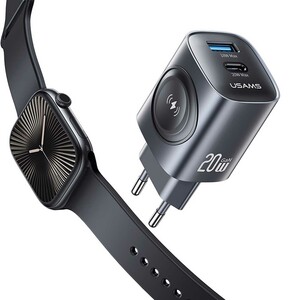 شارژر دیواری تایپ‌سی 20 وات و یو‌اس‌بی 18 وات و شارژر اپل‌واچ یوسامز