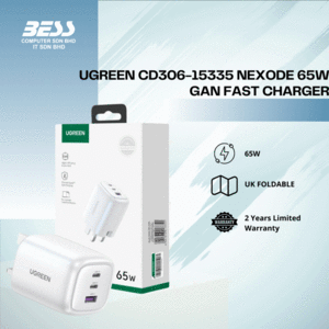 خرید آداپتور تایپ سی و یو اس بی 65 وات یوگرین