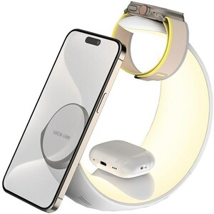 استند شارژ وایرلس چند کاره طرح ماه گرین لاین GNMONCHSWH