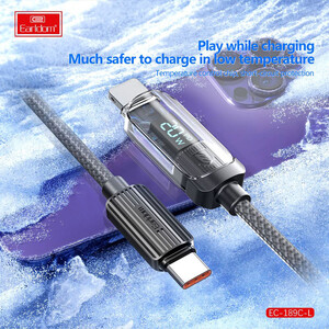 خرید کابل شارژ سریع تایپ سی به لایتنینگ  30 وات ارلدام