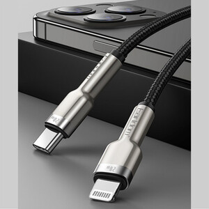 فروش کابل شارژ سریع تایپ سی به لایتنینگ 20 وات 1 متری ارلدام