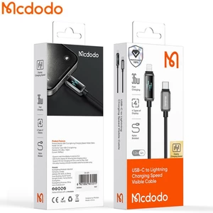 سیم شارژر کارپلی فست آیفونی تایپ سی نشانگر سرعت شارژ مک دودو