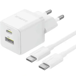 کیفیت شارژر دیواری فست تایپ‌سی و یو اس بی 30 وات بیسوس با کابل دو سر تایپ سی