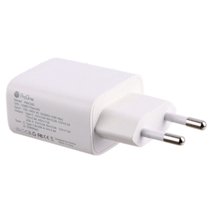 خرید شارژر دیواری تایپ سی و یو اس بی 33 وات پرووان