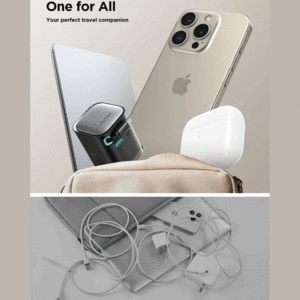 قیمت شارژر دیواری فست تایپ سی و یو اس بی 65 وات جویروم