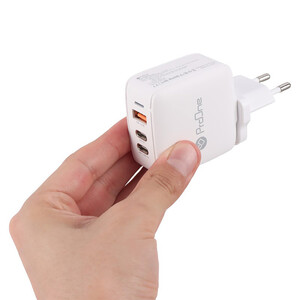 خریدشارژر دیواری سه پورت سریع 65 وات پرووان