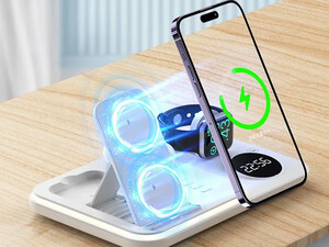 شارژر وایرلس و استند رومیزی 5 کاره A82 5-in-1 Wireless Charging Dock