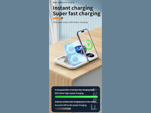 شارژر وایرلس و استند رومیزی 5 کاره A82 5-in-1 Wireless Charging Dock