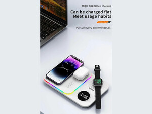 شارژر وایرلس و استند رومیزی 5 کاره A82 5-in-1 Wireless Charging Dock